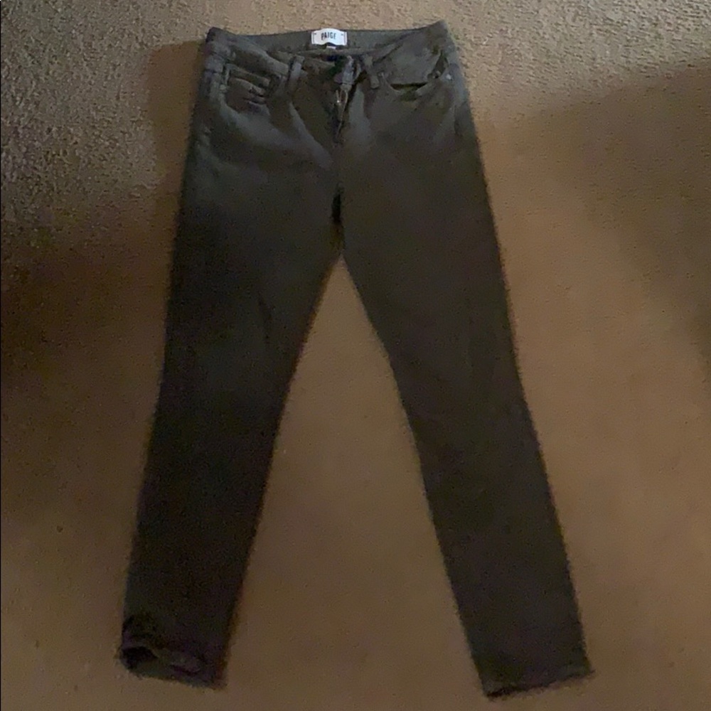 Paige army green jeans
